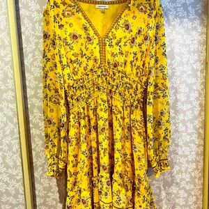 Yellow Floral Spring Dress